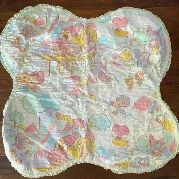 Vintage 80s Hugga Bunch Crib Blanket - Picture 11 of 12